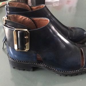 Jeffrey Campbell shoes 👞 boot black / blue